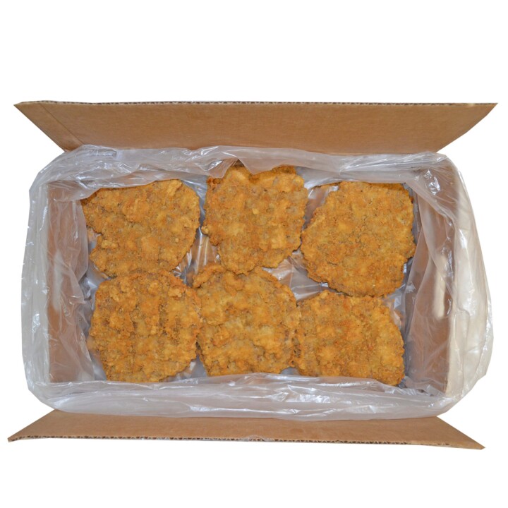 Parfried Country Fried Beef Steak Fritter 16/9 Oz Bulk