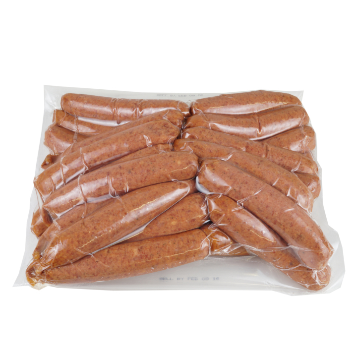 Fully Cooked 61 Collagen Casing Polish Sausage Links 2/5 Lb