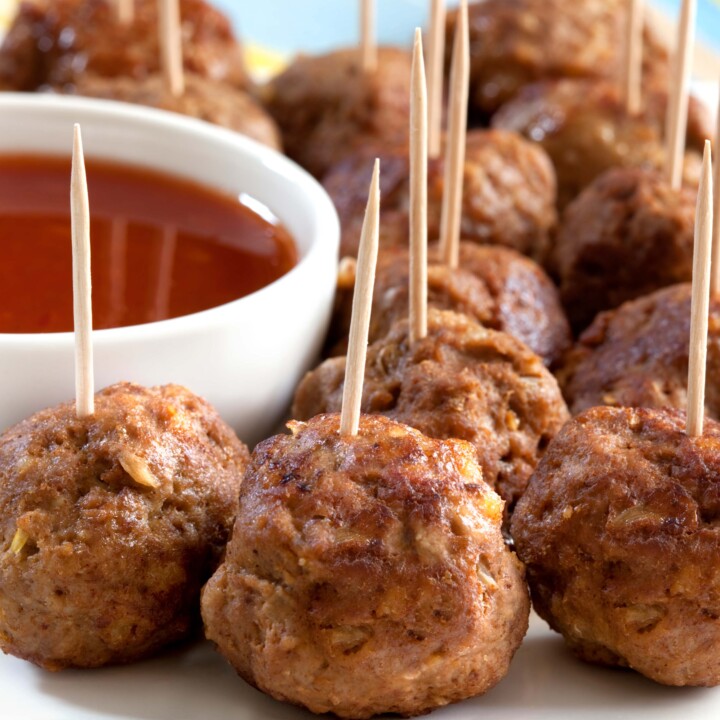 Fully Cooked Beef Meatballs 2/5 Lb