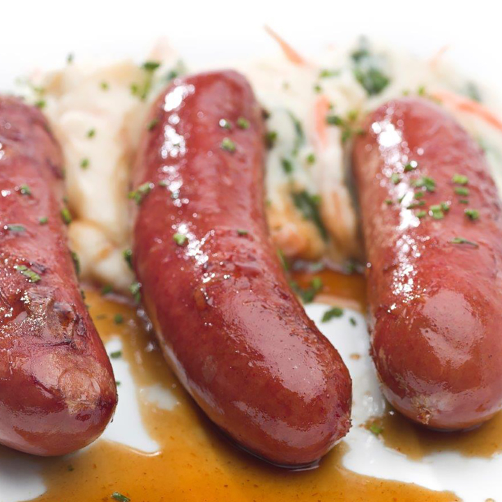 Fully Cooked Skinless 4:1 Smoked Bratwurst 4/2.5 Lb