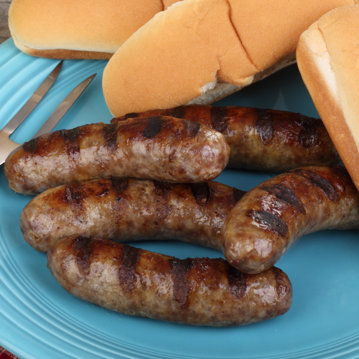 Fully Cooked Natural Casing 51 Bratwurst 2/5 Lb