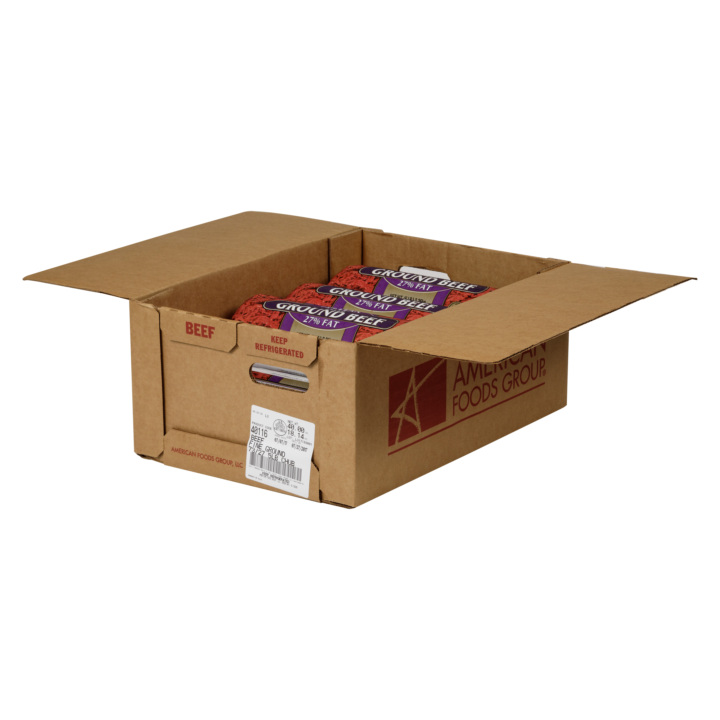 Fresh 73/27 Fine Ground Beef 8/5 Lb Chubs