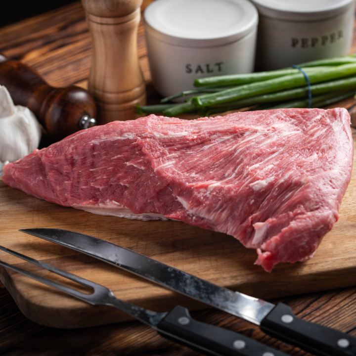 No Roll Fresh Boneless Beef Tri Tip Peeled