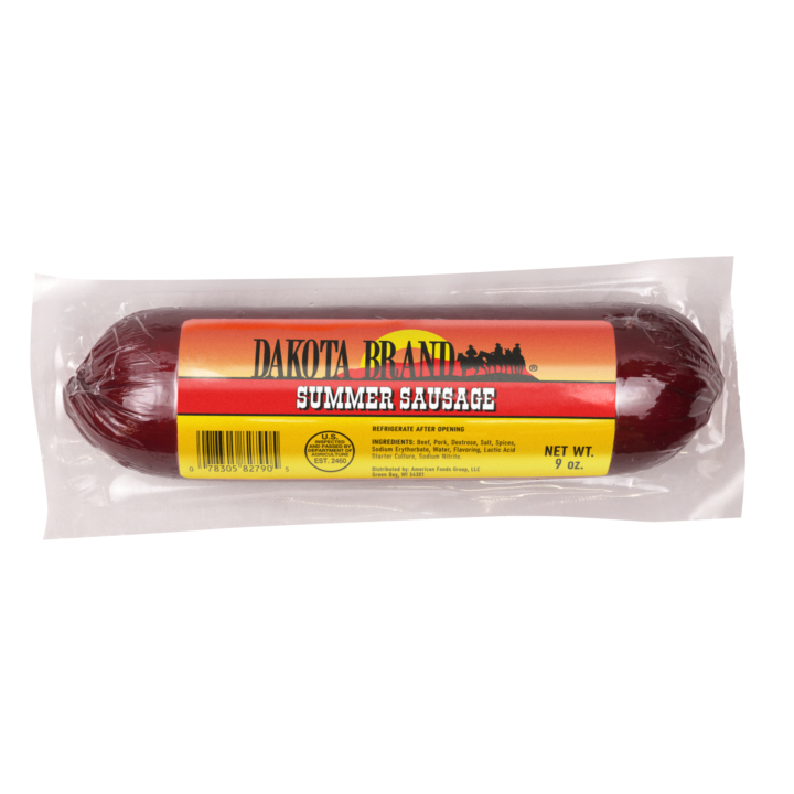 Dakota Brand Shelf Stable Summer Sausage 12/9 Oz Sticks