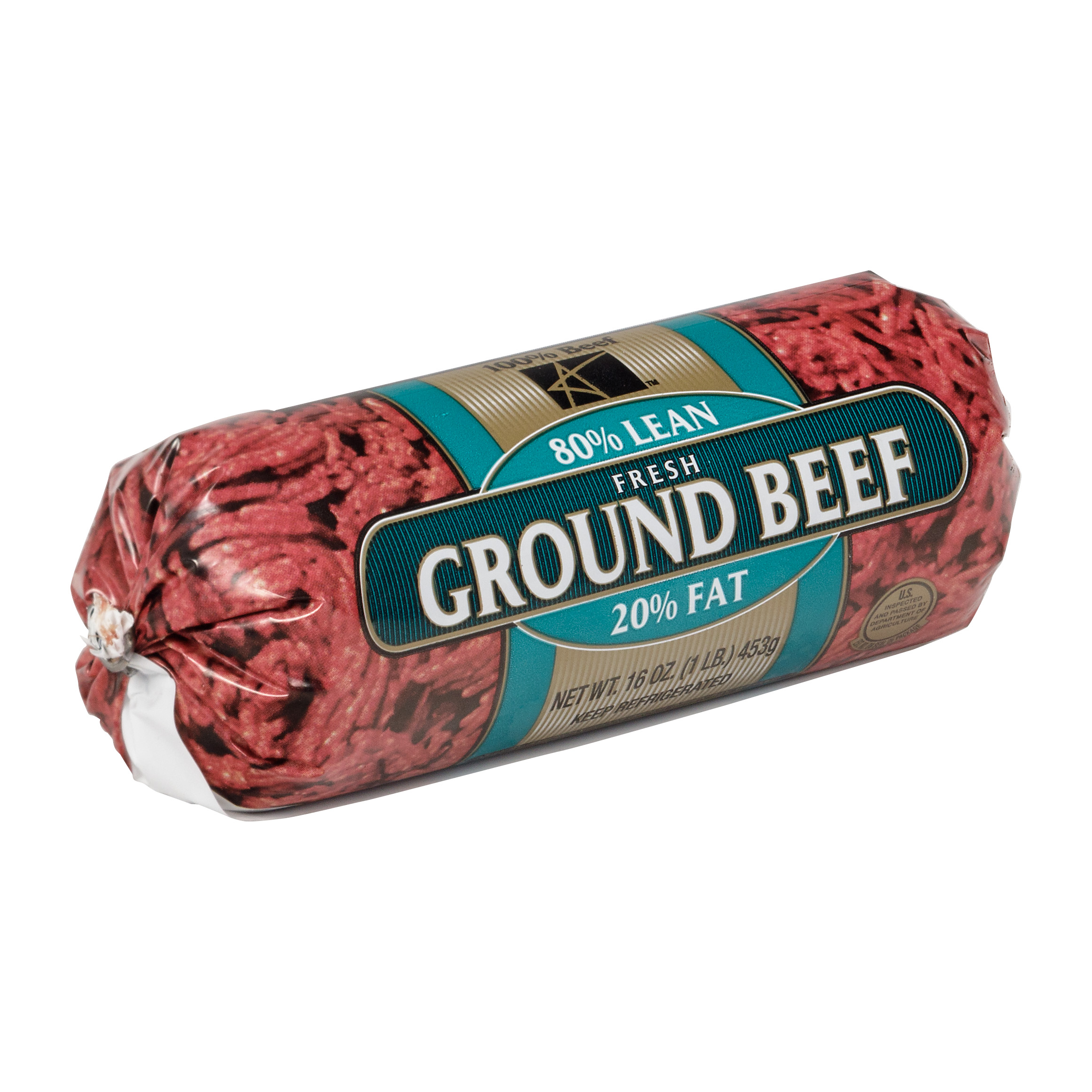 1 Lb. Ground Beef / Chub Bags - Case of 1000