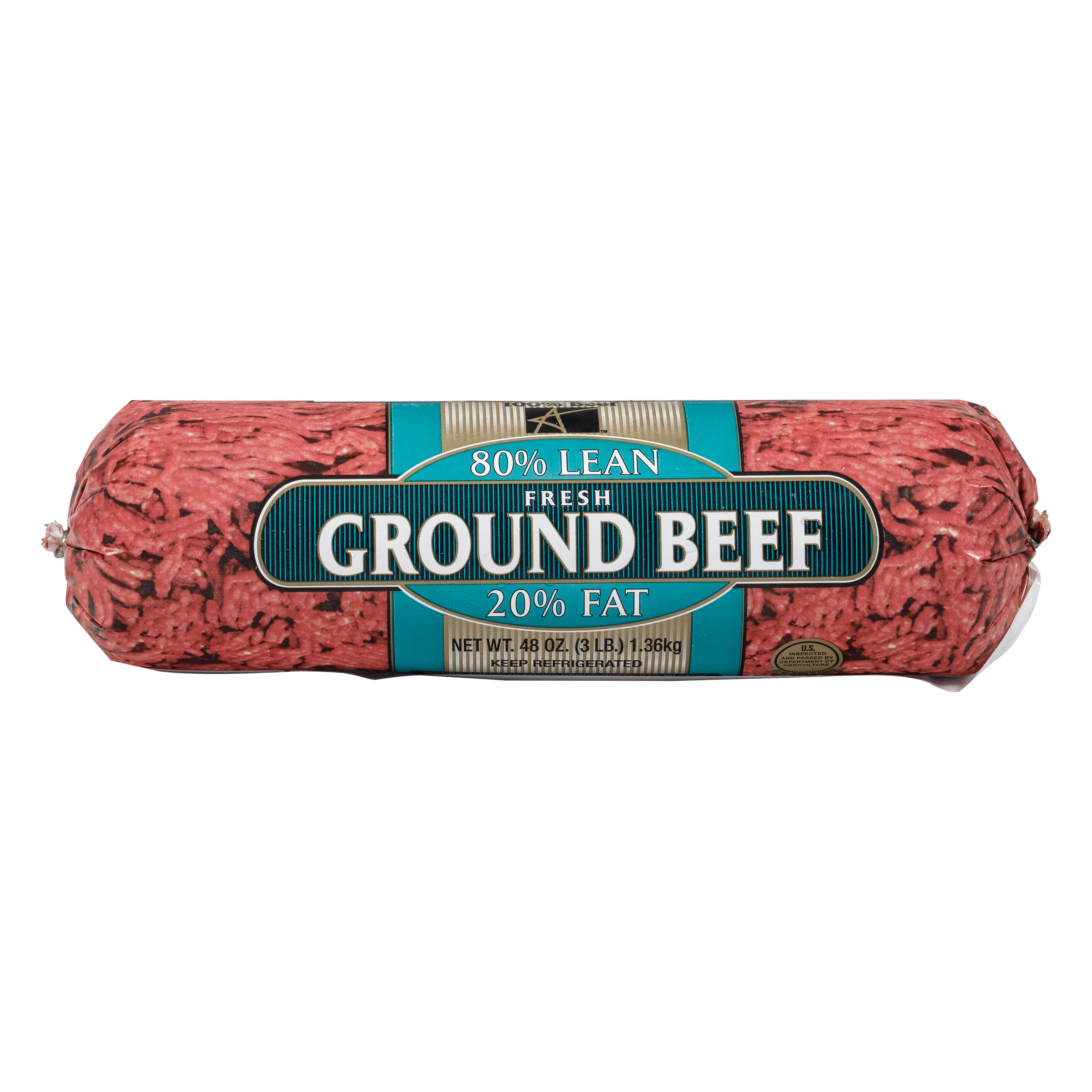 Ground Beef 80/20 12/3 Lb Chubs