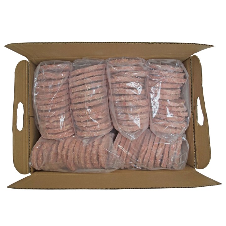 Kings Command Foods Raw Veal And Beef Patties 6/3 Lb Sleeves