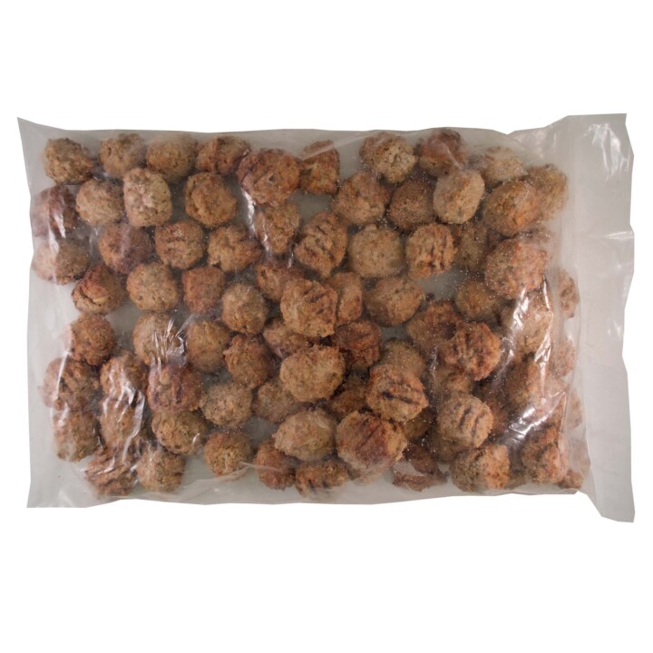 Fully Cooked Homestyle Beef Meatballs 2/5 Lb Bags