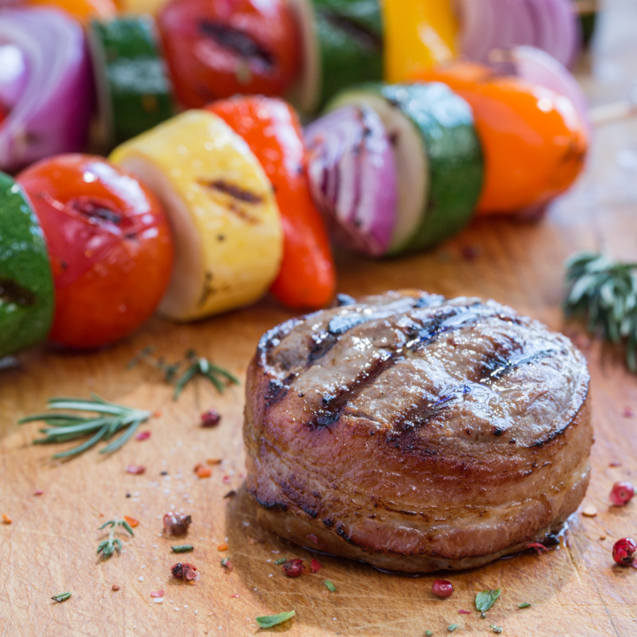 Bacon Wrapped Beef Tenderloin Filets, 246 Ounce Individually Wrapped