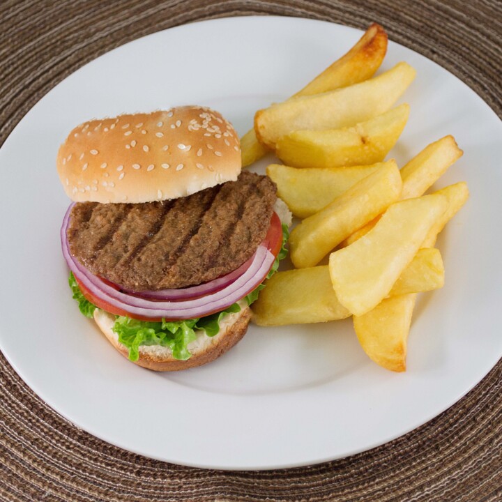 Fully Cooked Beef Patties, 3851.25 Ounce Portions Per 15 Pound Net