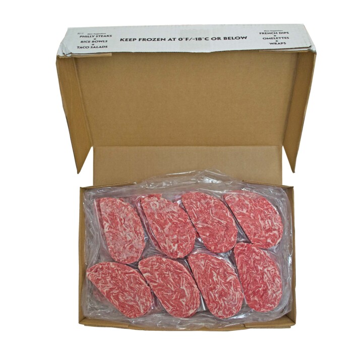 Raw Philly Beef Steaks 404 Oz Slices 