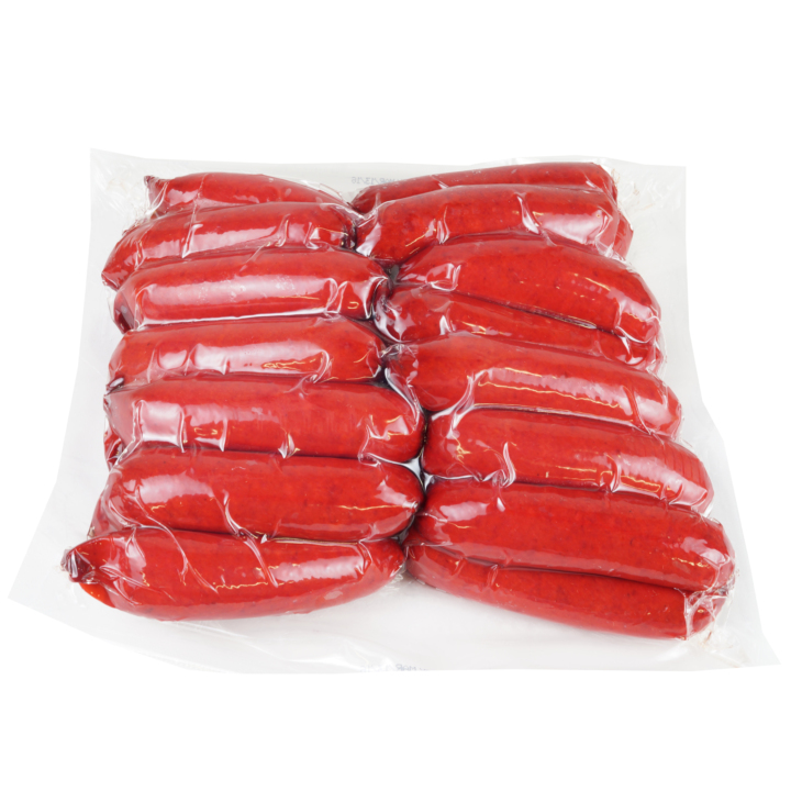 Fully Cooked 61 Collagen Casing Polish Sausage Red Hot Links 2/5 Lb