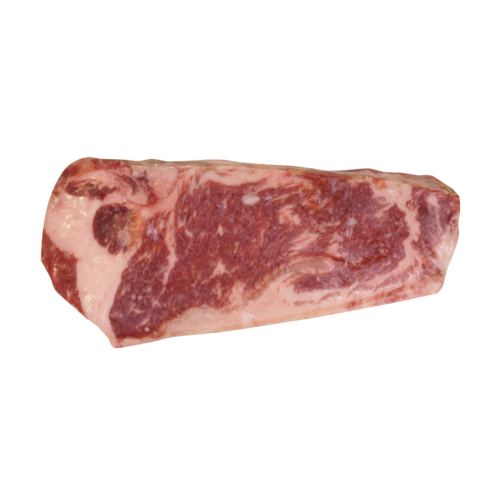 Choice Vein Cut Boneless Beef Striploin Steaks 20/8 Oz