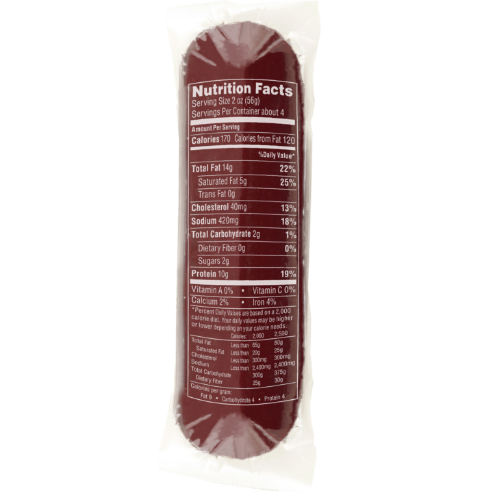 Shelf Stable Beef Summer Sausage 12/9 Oz