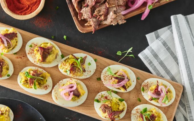 Brisket Deviled Eggs