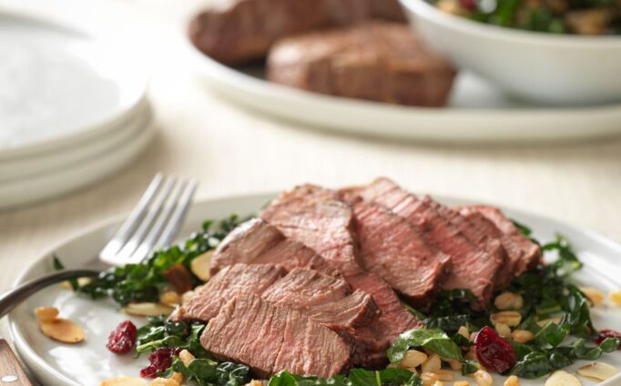 Beef Filets with Ancient Grain & Kale Salad